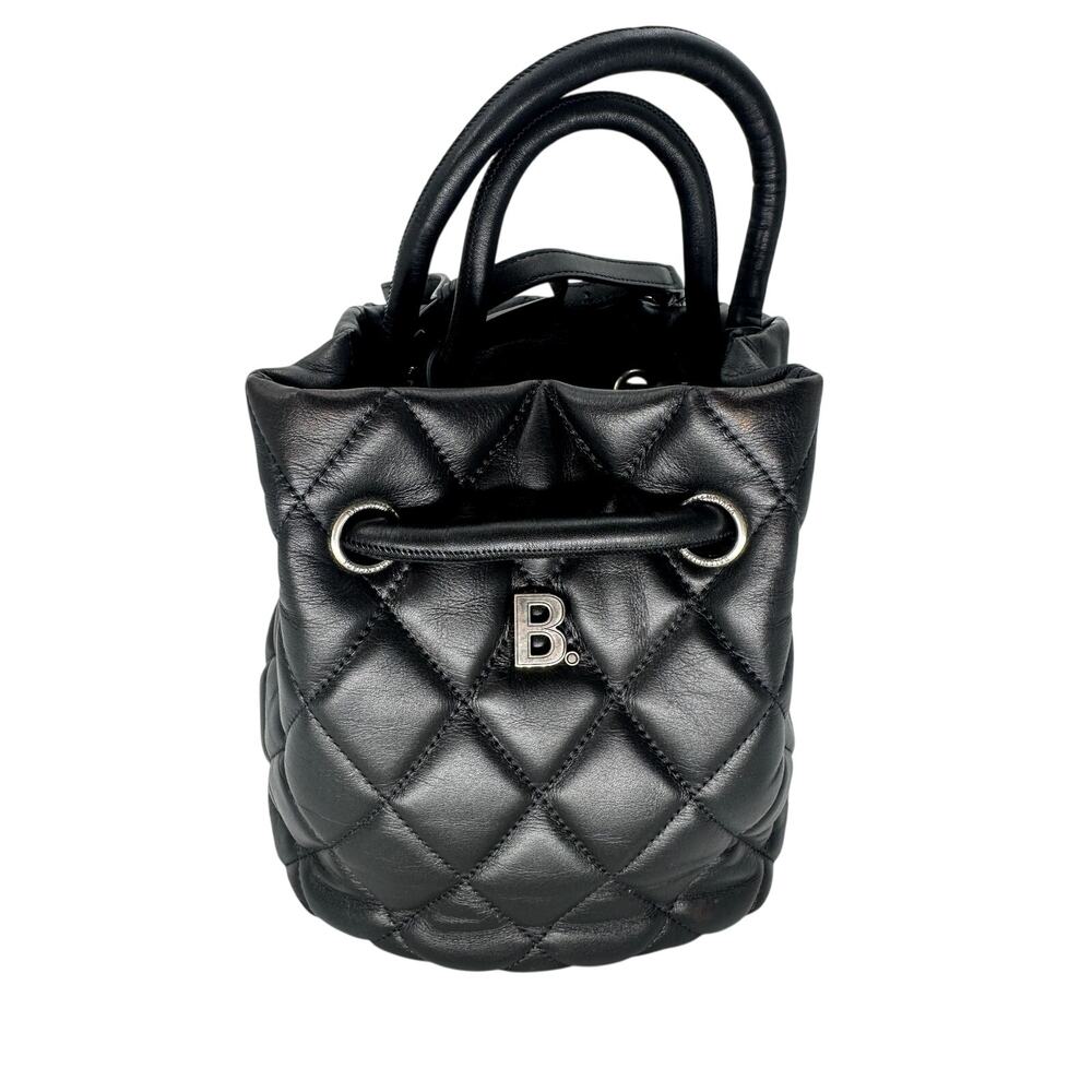 Balenciaga Touch B Quilted Nappa Leather Bucket Bag Black Women's One Size